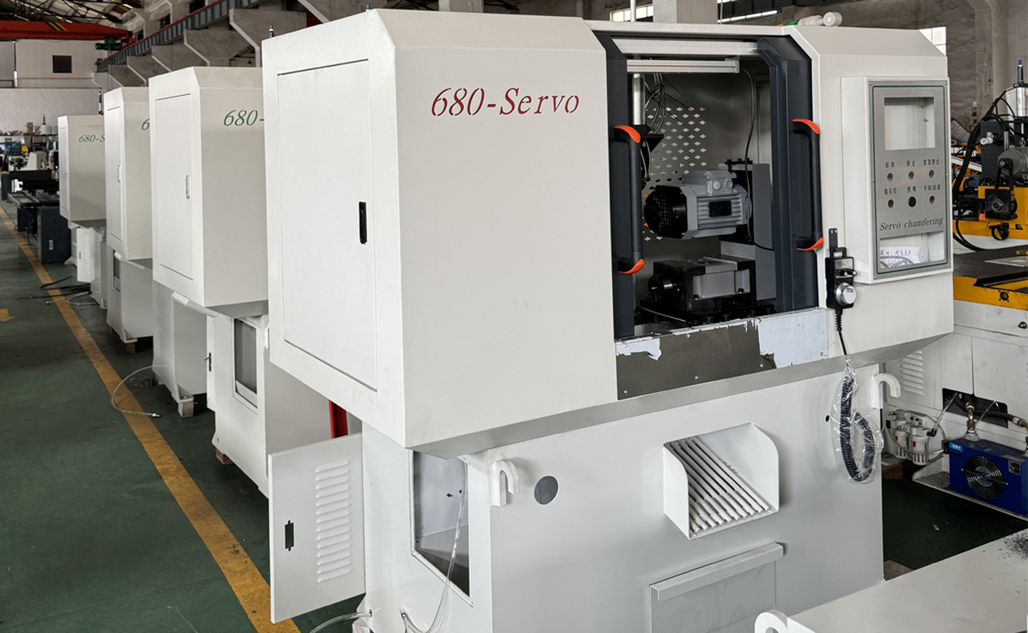 Máy vát mép ống hai đầu servo tốc độ nhanh dòng DEF680CNC Máy vát mép ống hai đầu servo tốc độ nhanh dòng DEF680CNC