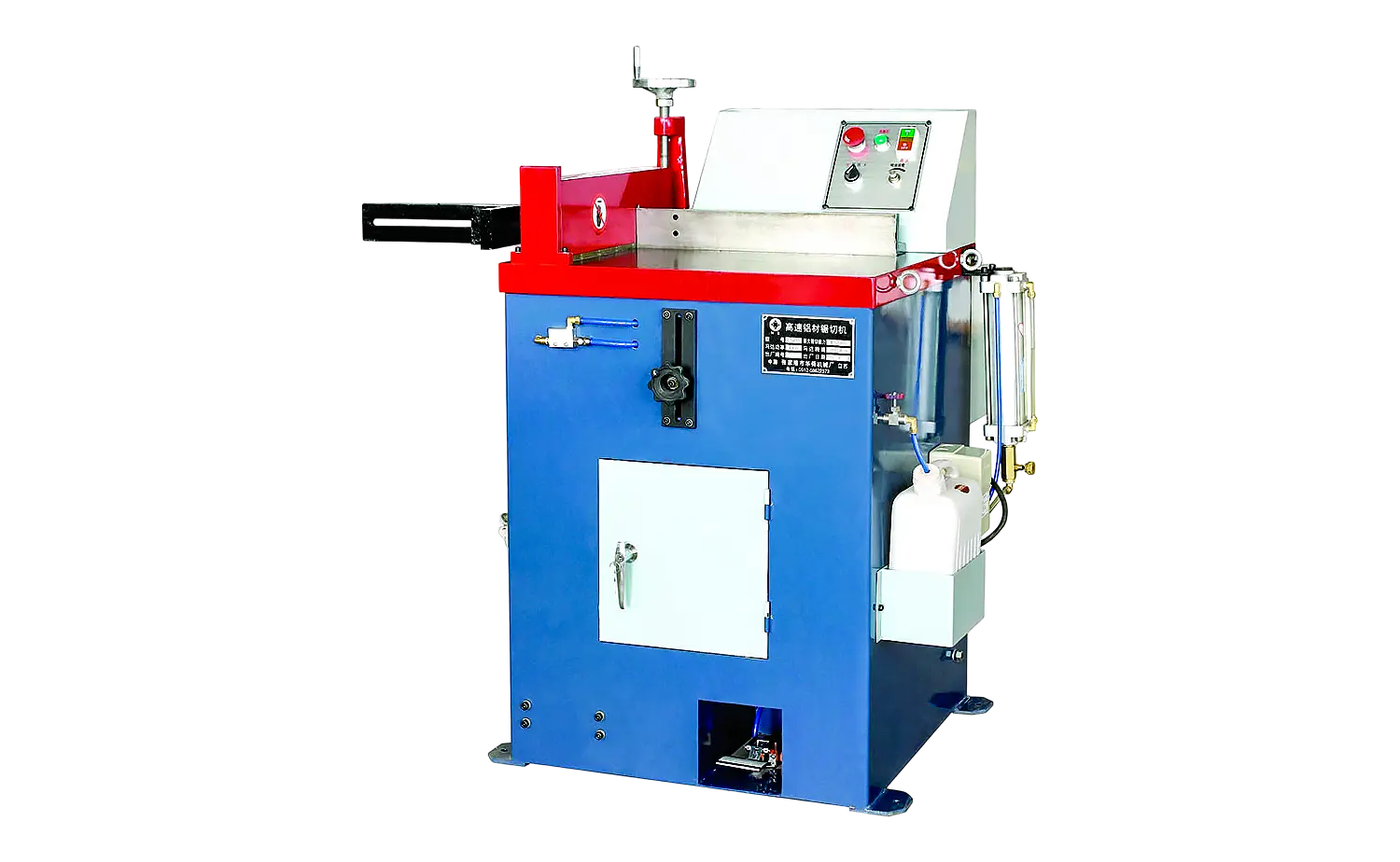 Máy cắt nhôm bán tự động ES455 có chức năng cắt góc